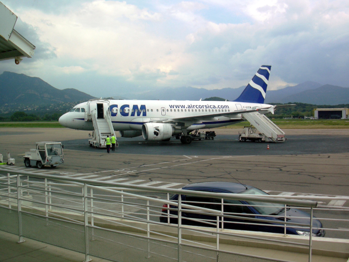 Ajaccio Airport is the main base of Air Corsica.