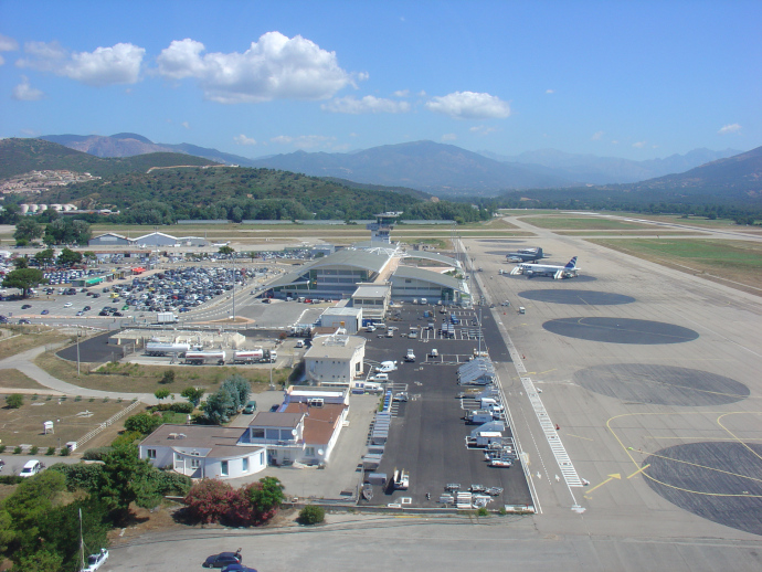 Ajaccio Napoleon Bonaparte Airport serves Ajaccio in Corsica, France.